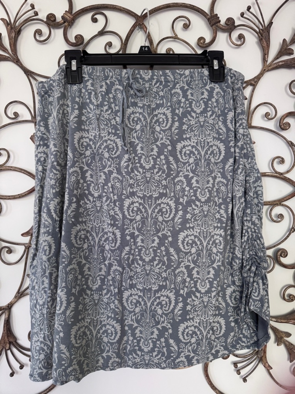 Title Nine skirt gray paisley size xl